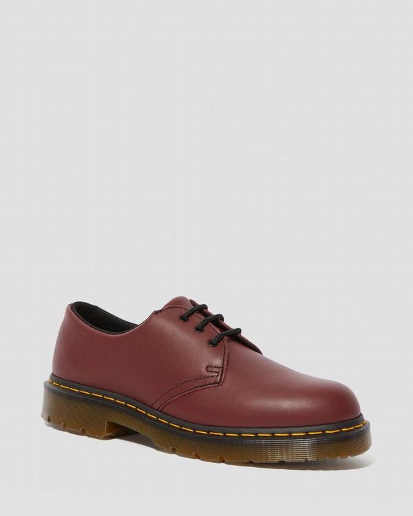 Dr Martens Dámské Pracovní Obuv 1461 Slip Resistant Červené, CZ-278349